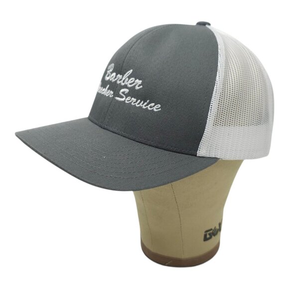 Barber Wrecker Service Mesh Snapback Cap Hat Trucker Baseball Embroidered Logo - Picture 2 of 14
